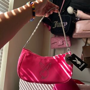 Playboy Rhinestone Shoulder Bag